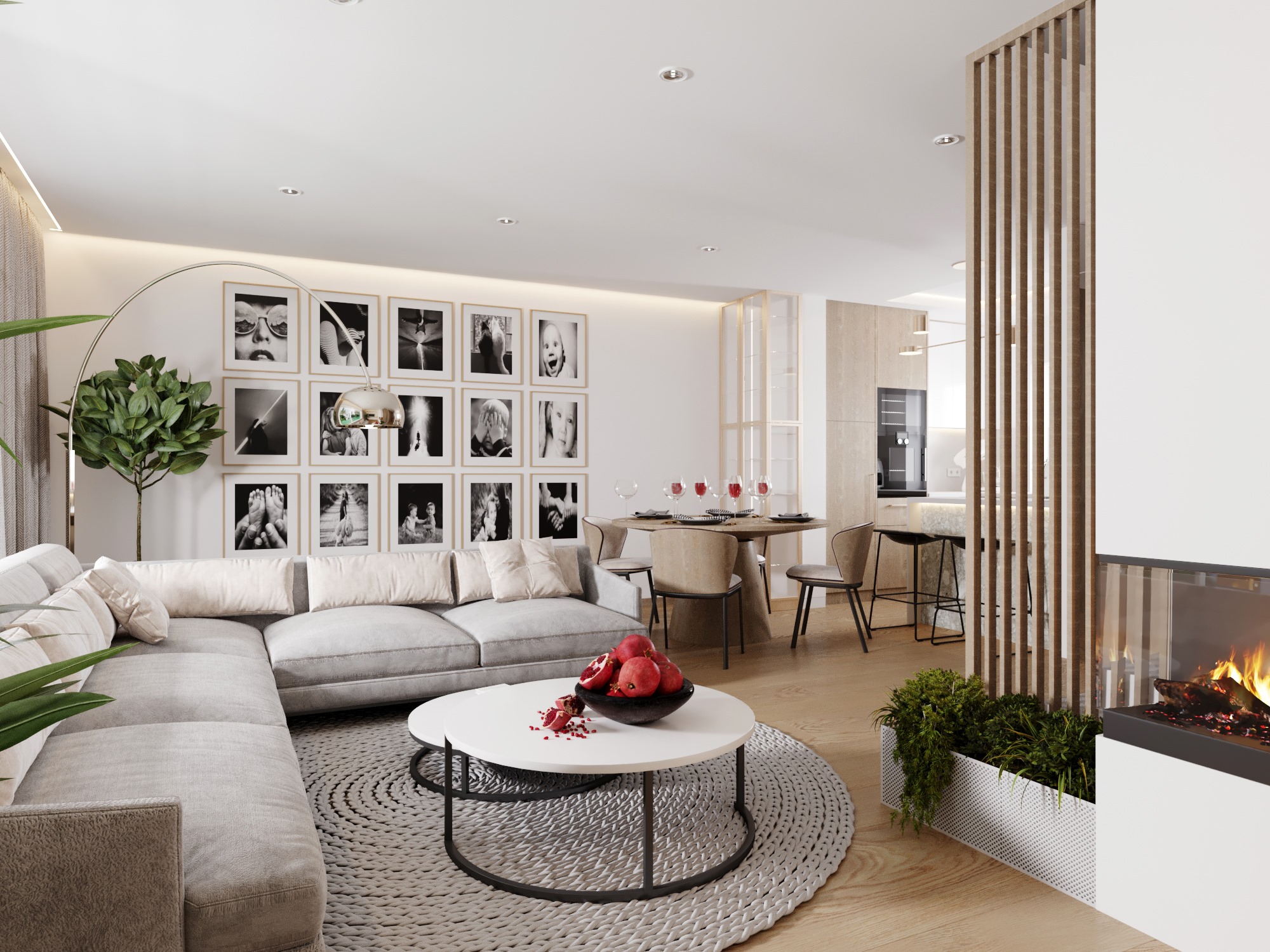 Nowoczesne wnętrze zaprojektowane przez MBarszczDesign